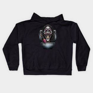 Horror toilet Monster #13 Kids Hoodie